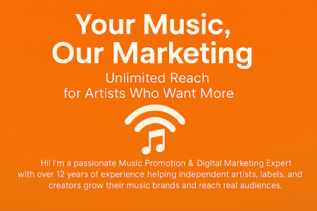 Your Music, Our Marketing - Promotional Banner